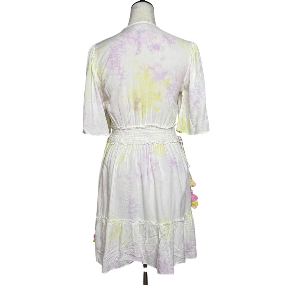 Saylor Maurie Tie-Dyed Tassel Mini Dress Small - Picture 3 of 7